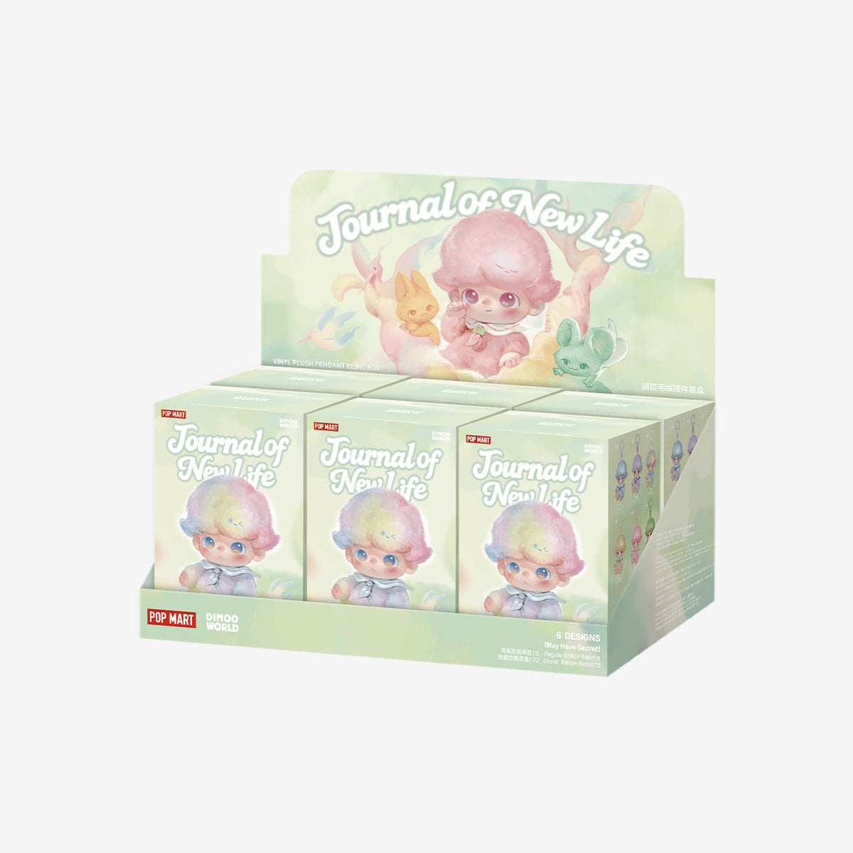 Pop Mart - Original DIMOO Journal des neuen Lebens Serie Vinyl Plüsch Puppe Überraschung Blindpaket