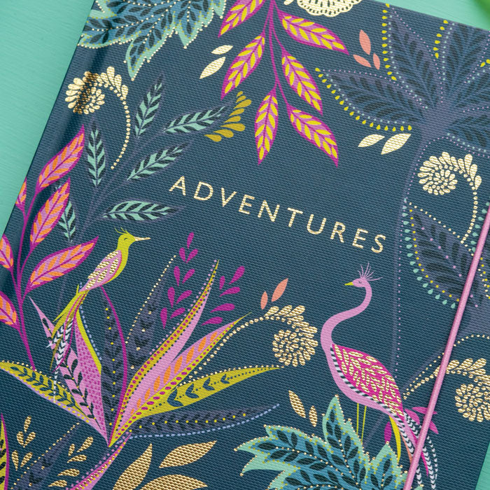 Portico Designs - Sara Miller: Botanischer Paradies-A5-Reisetagebuch