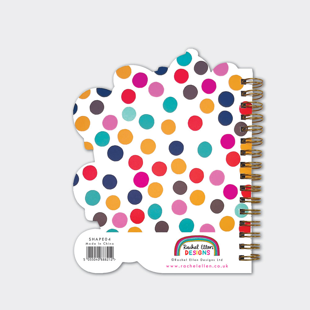 Rachel Ellen - Benekli Köpek Şekilli Tel Kapaklı Defter