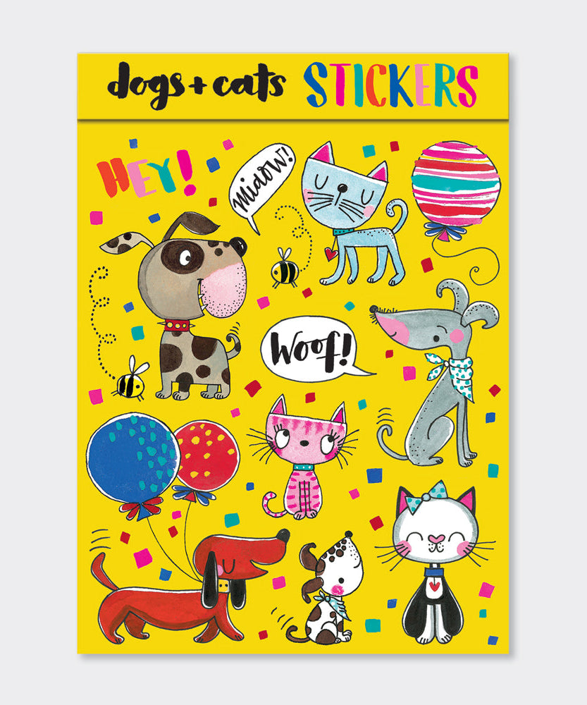 Rachel Ellen - Cats & Dogs Sticker Çıkartma Kitapları
