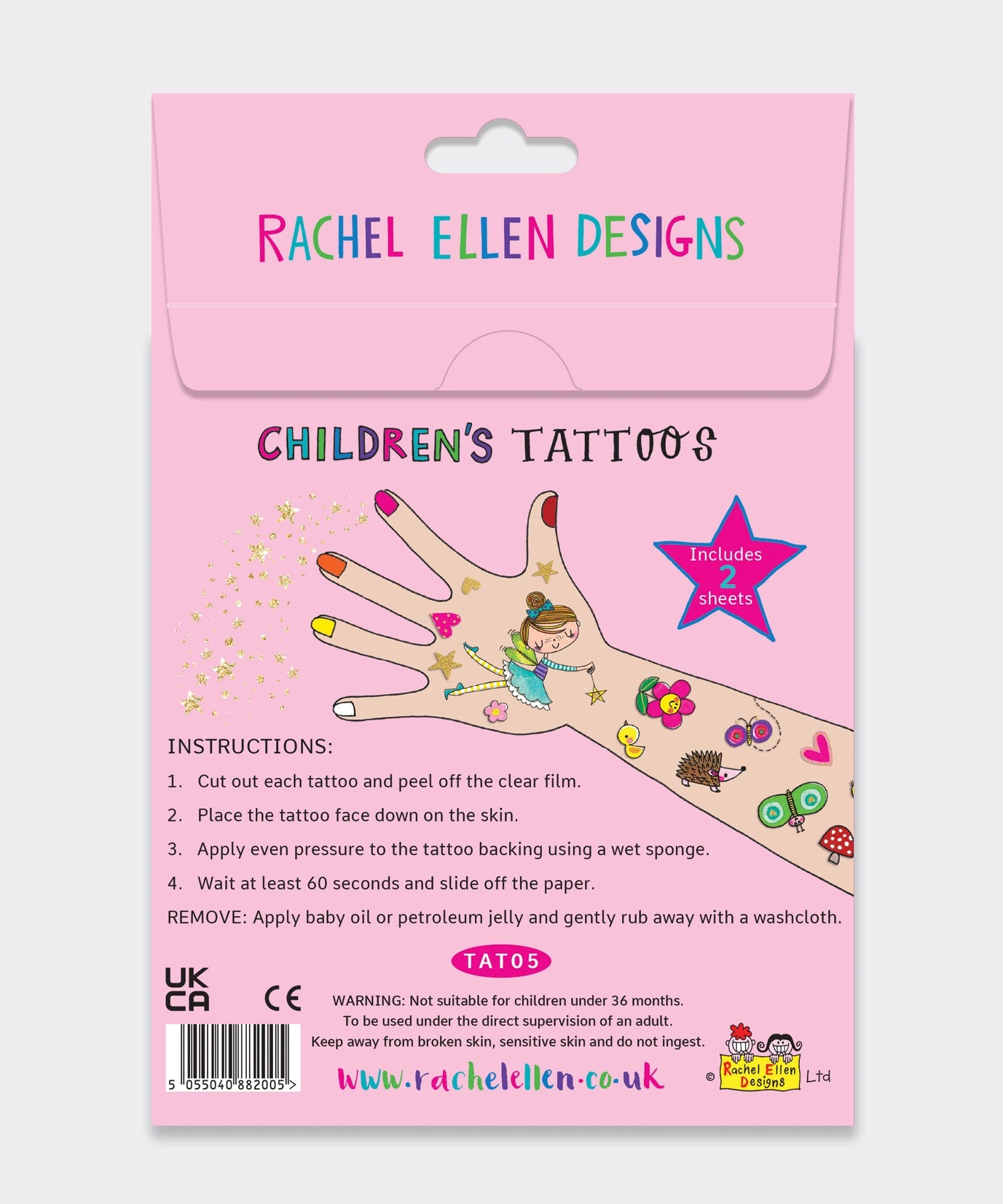 Rachel Ellen - Fairy Friends Çocuk Geçici Dövmeler
