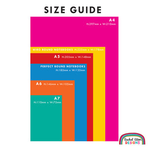 Rachel Ellen - Flamingo Notizbuch mit Spiralbindung