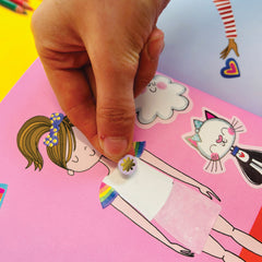 Rachel Ellen - Grl Pwr Sticker-Kulisse Mal- und Aktivitätenbuch