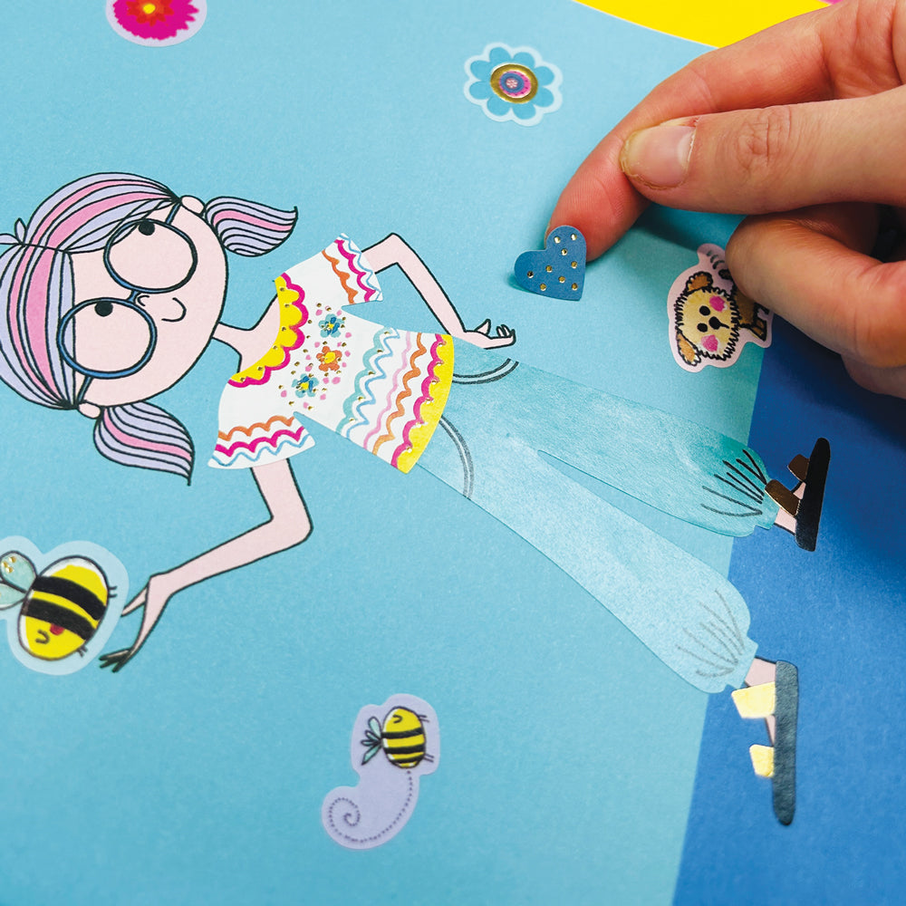 Rachel Ellen - Grl Pwr Sticker-Kulisse Mal- und Aktivitätenbuch