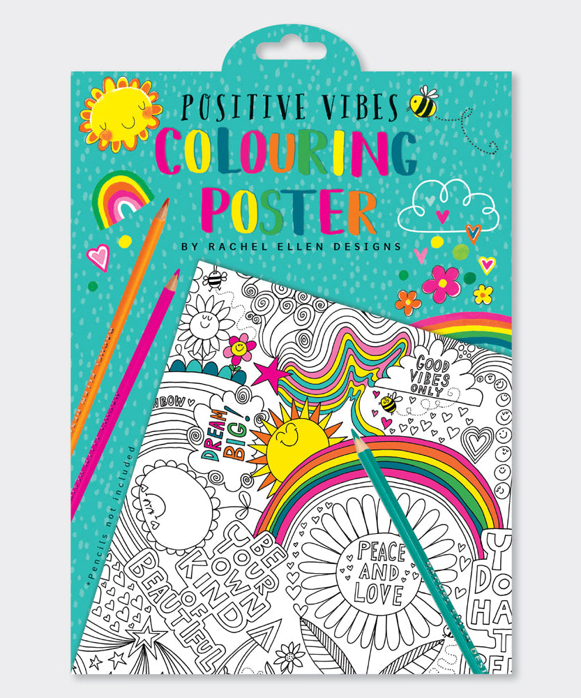 Rachel Ellen - Positive Vibes Dev Boyama Posterleri