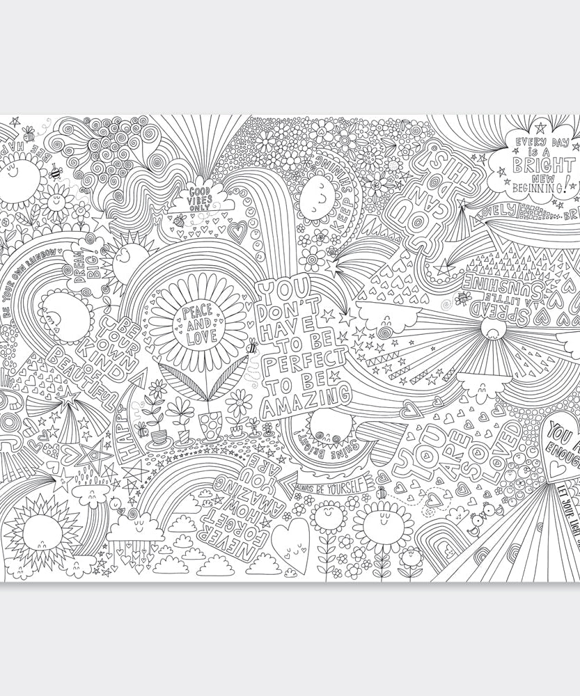 Rachel Ellen - Positive Vibes Dev Boyama Posterleri