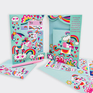 Rachel Ellen - Regenbogen-Einhorn Briefpapier-Set