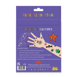 Rachel Ellen - Spooky Halloween Temporäre Tattoos für Kinder