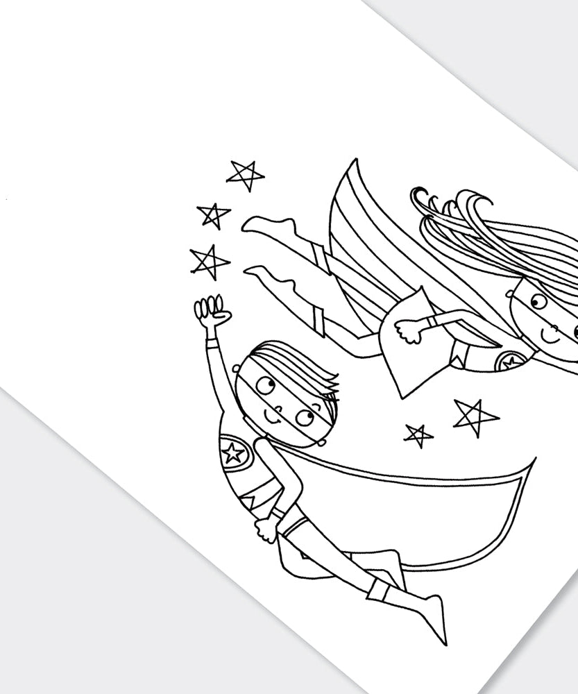 Rachel Ellen - Super Hero Malbuch