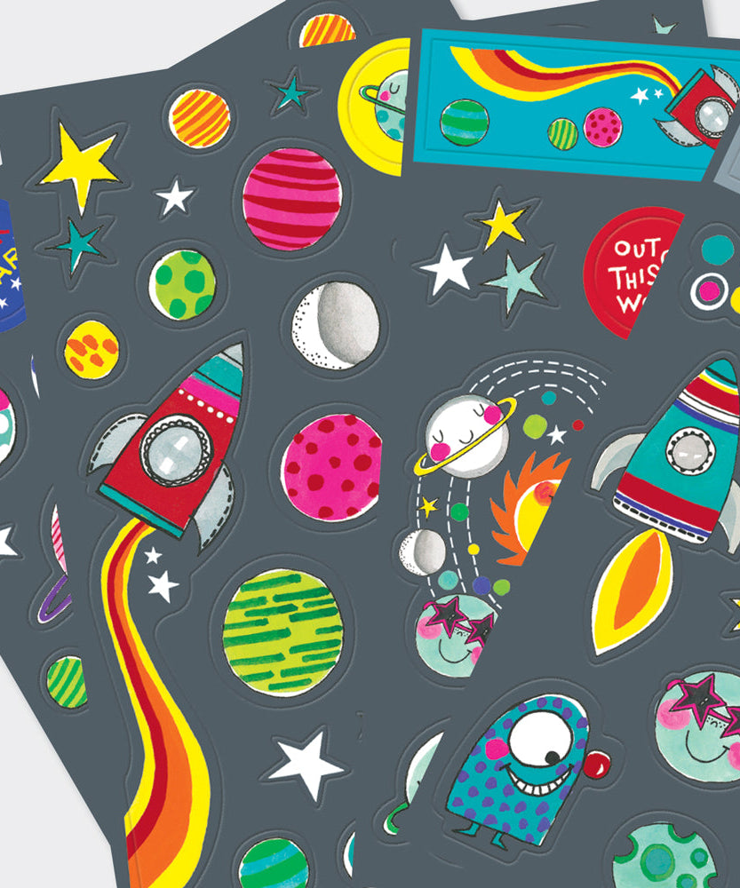 Rachel Ellen - To The Moon Aufkleber Sticker Bücher