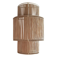 Honoré - Rattan 3-stufige Wandleuchte | Gold