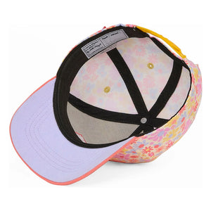 Hello Hossy - Retro Flowers Sonnenhut mit gebogenem Schirm | Rosa