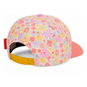 Hello Hossy - Retro Flowers Sonnenhut mit gebogenem Schirm | Rosa