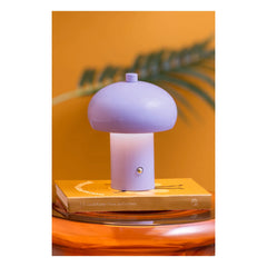 Present Time - Retro Seta Lampe | Lila