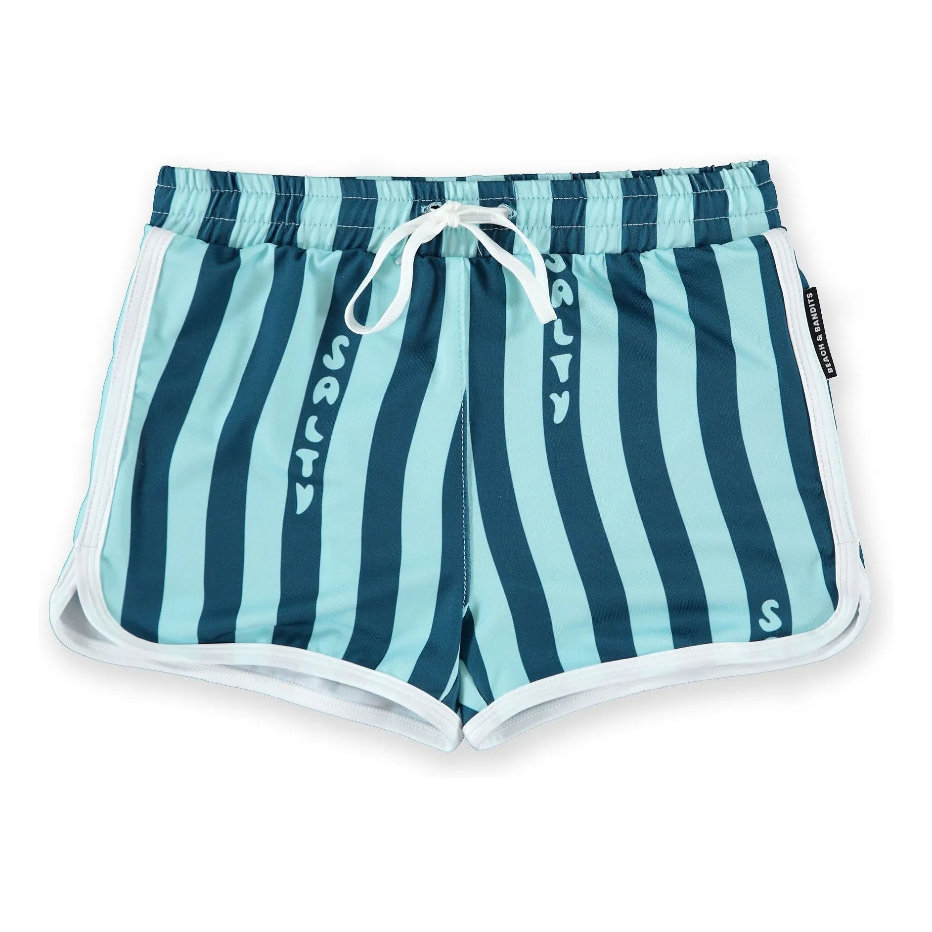 Beach & Bandits - Salty Stripes Trunk UV-Schutz Badeshorts Recycelte Fasern | Marineblau