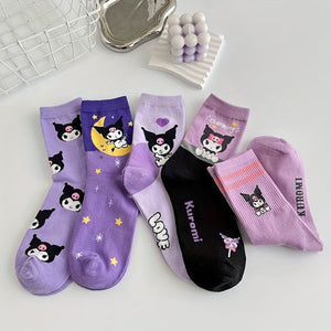 Sanrio - Kuromi 5er-Pack Kindersocken