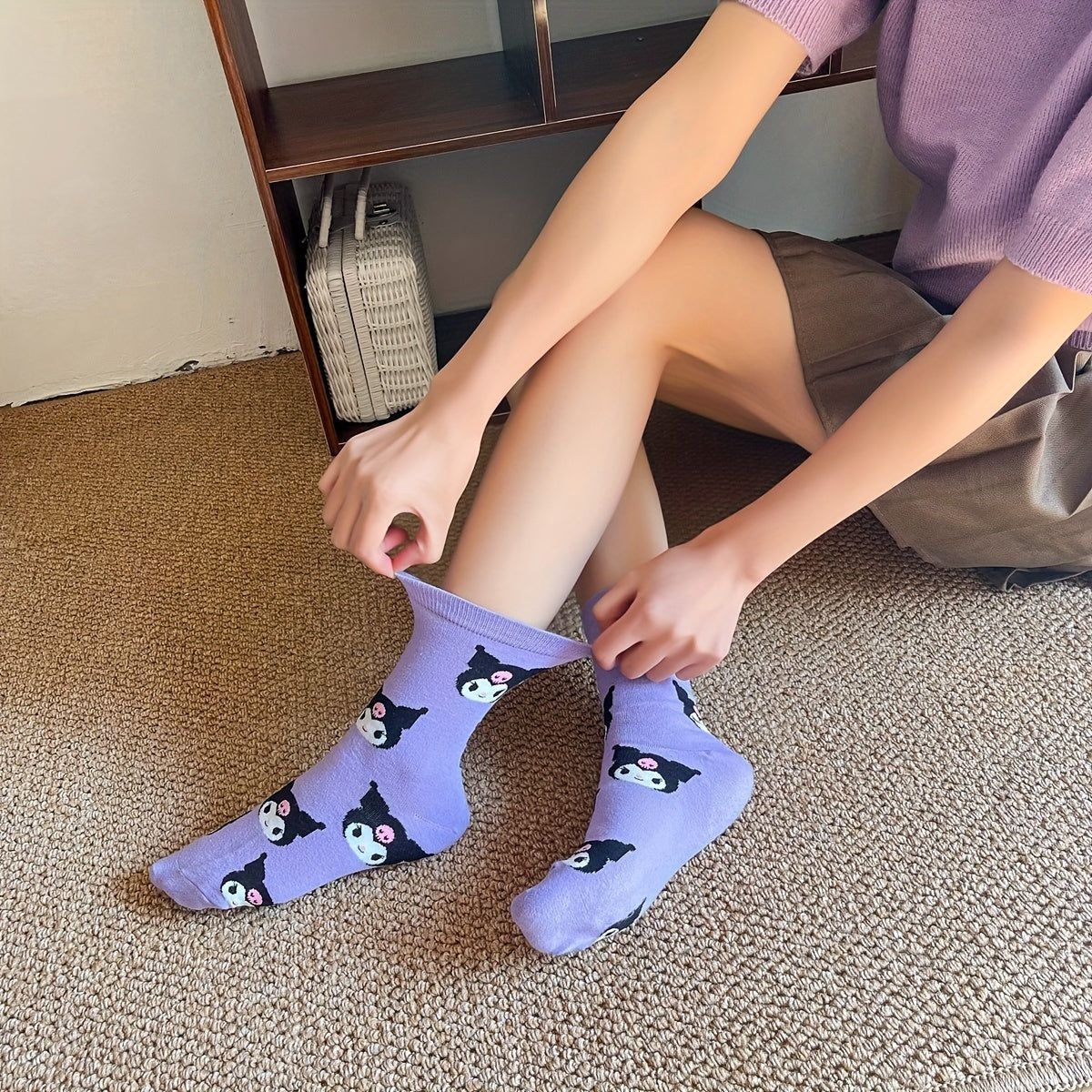 Sanrio - Kuromi 5er-Pack Kindersocken