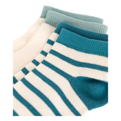 Petit Bateau – Socken-Set Blau, dünn gestreift | 2er-Pack