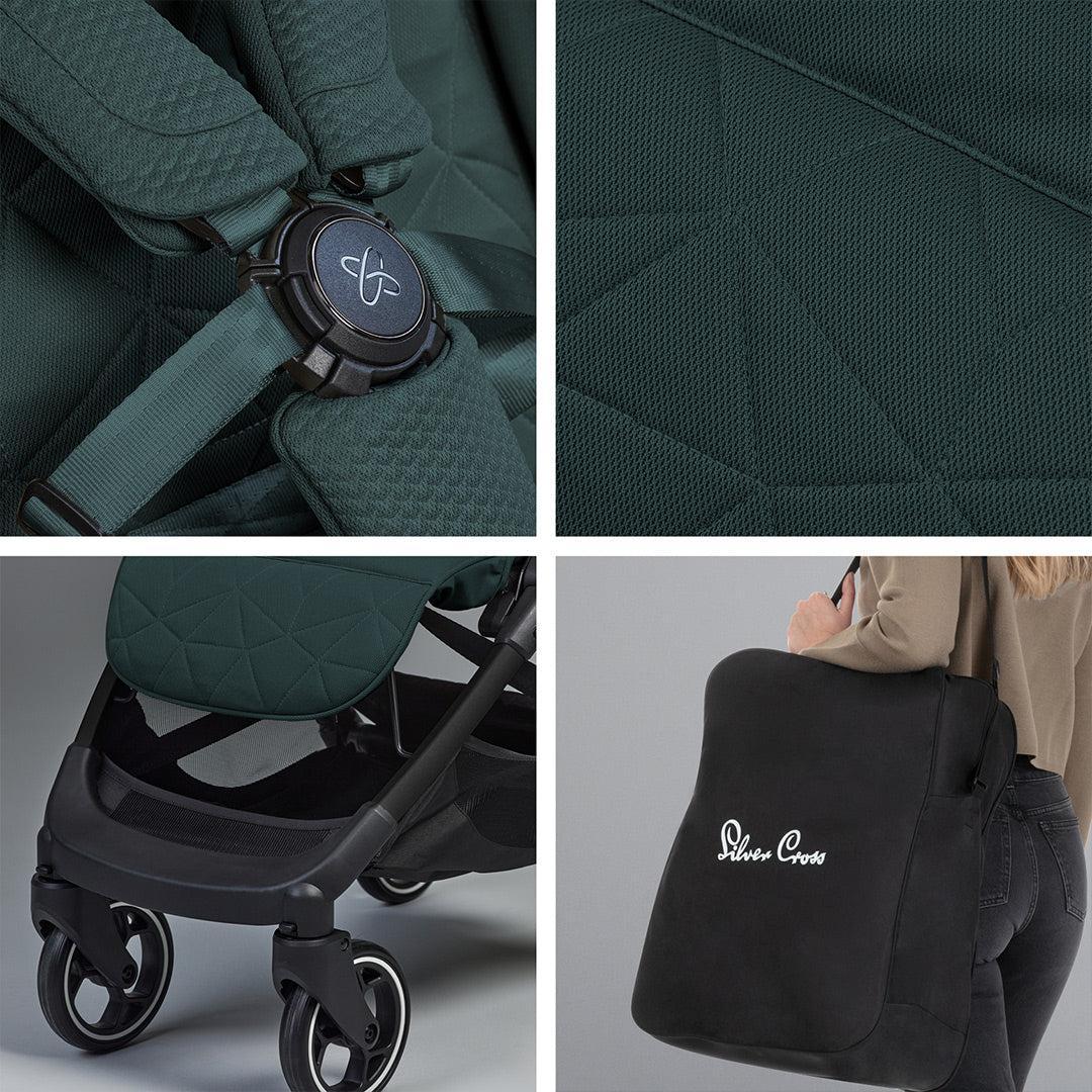 Silver Cross Clic 2 Compact Stroller - Conifer-Strollers-Conifer- | Natural Baby Shower