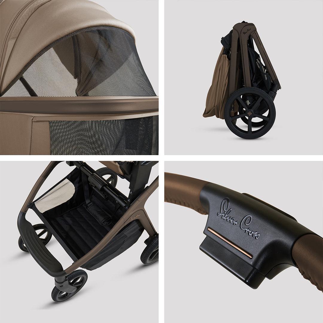 Silver Cross Cove Ultimate Family 360 Bundle-Travel Systems-Champagne- | Natural Baby Shower