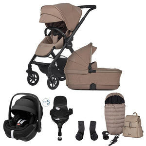 Silver Cross Reef 2 Pushchair + Pebble 360 Pro Travel System - Mocha-Travel Systems-Mocha-With Accessory Box | Natural Baby Shower