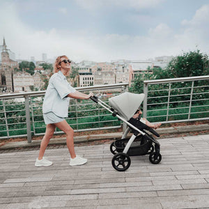 Silver Cross Tide 3-In-1 Pushchair - Sage - Black Chassis-Strollers-Sage-No Accessory Box | Natural Baby Shower