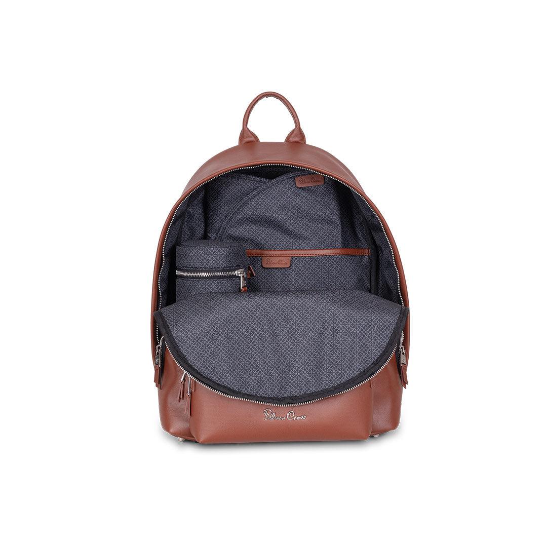 Silver Cross Vegan Leather Changing Rucksack - Tan-Changing Bags- | Natural Baby Shower