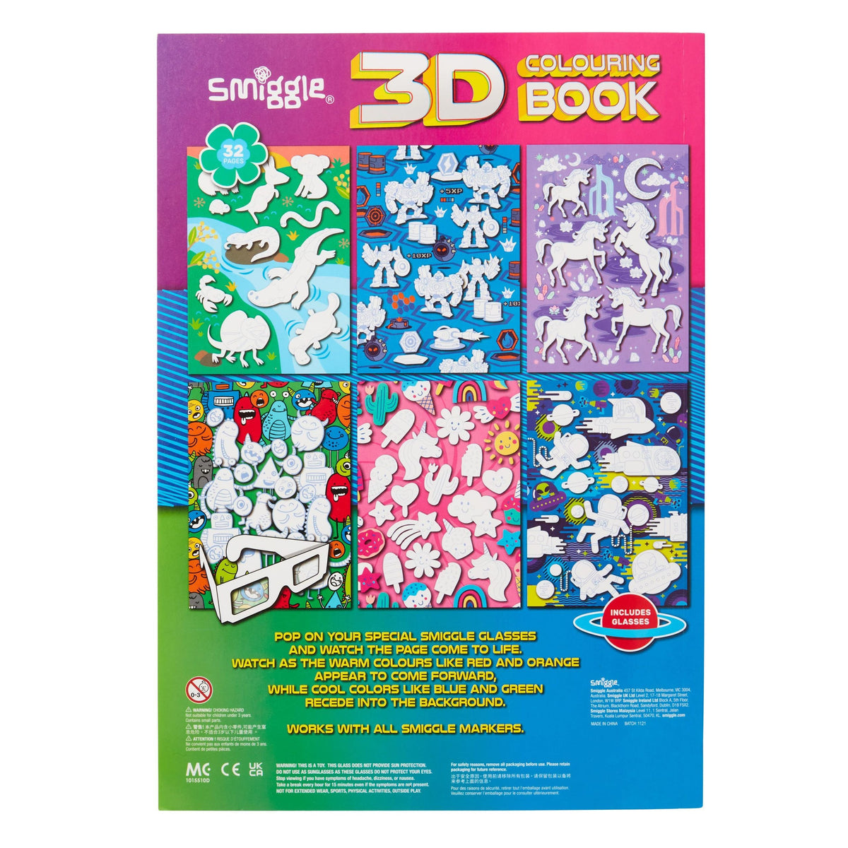 Smiggle – 3D-Malbuch