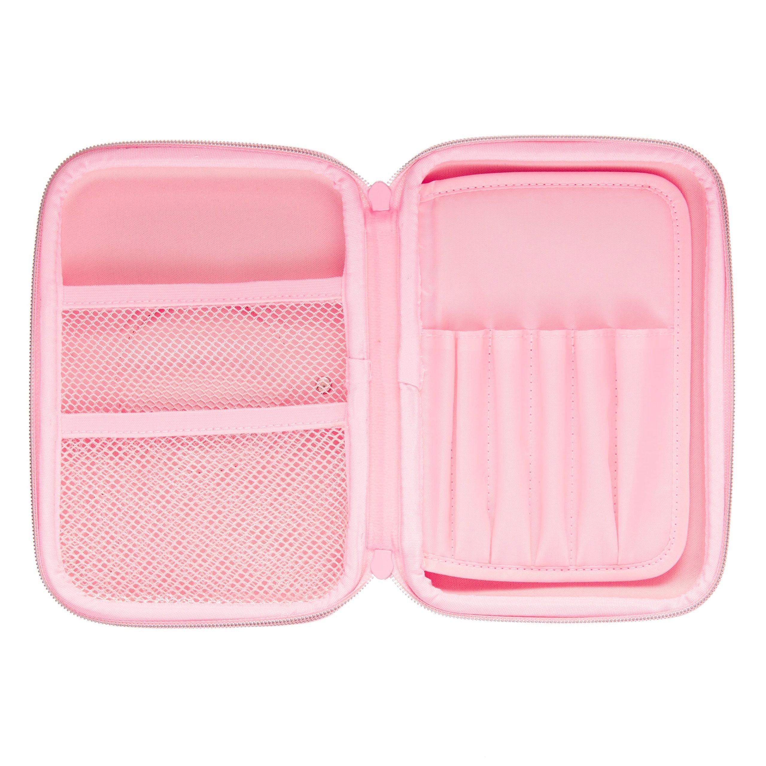 Smiggle – 3D-geprägtes Hardtop-Glitzer-Spiegel-Federmäppchen