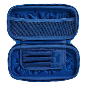 Smiggle – Kleines Federmäppchen mit 3D-Prägung, Hardtop, Blau
