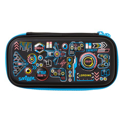 Smiggle – Kleines Federmäppchen mit 3D-Prägung, Hardtop, Schwarz