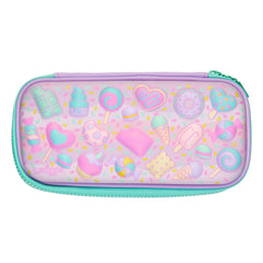 Smiggle - Pinkes Federmäppchen mit 3D-Prägung und Hardtop-Wondrous-Ice-Cream-Muster