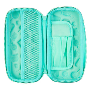 Smiggle - Pinkes Federmäppchen mit 3D-Prägung und Hardtop-Wondrous-Ice-Cream-Muster