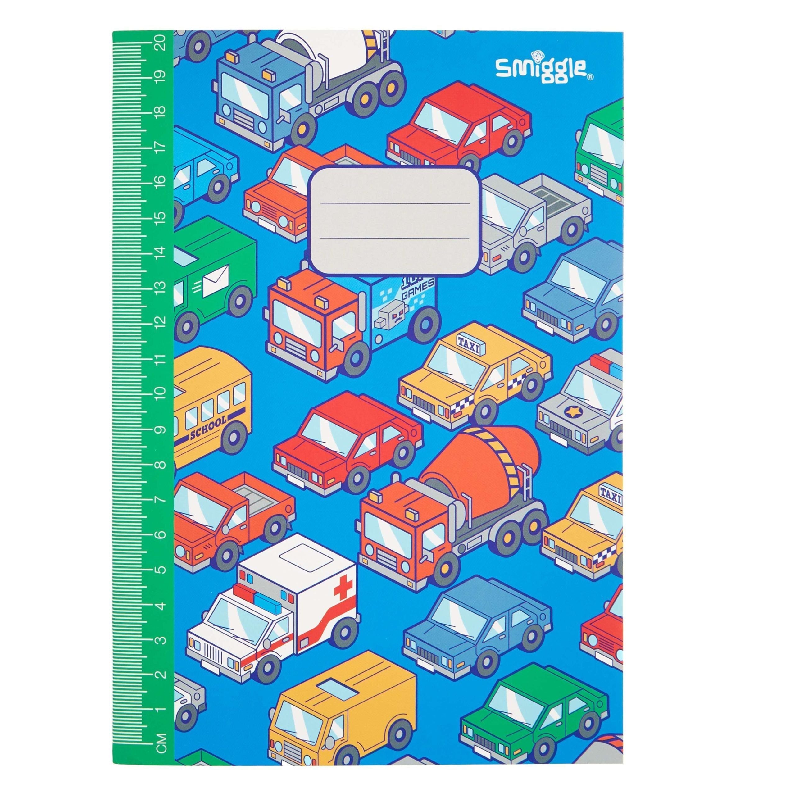 Smiggle – A5-Notizbuch mit Linealen und Linern