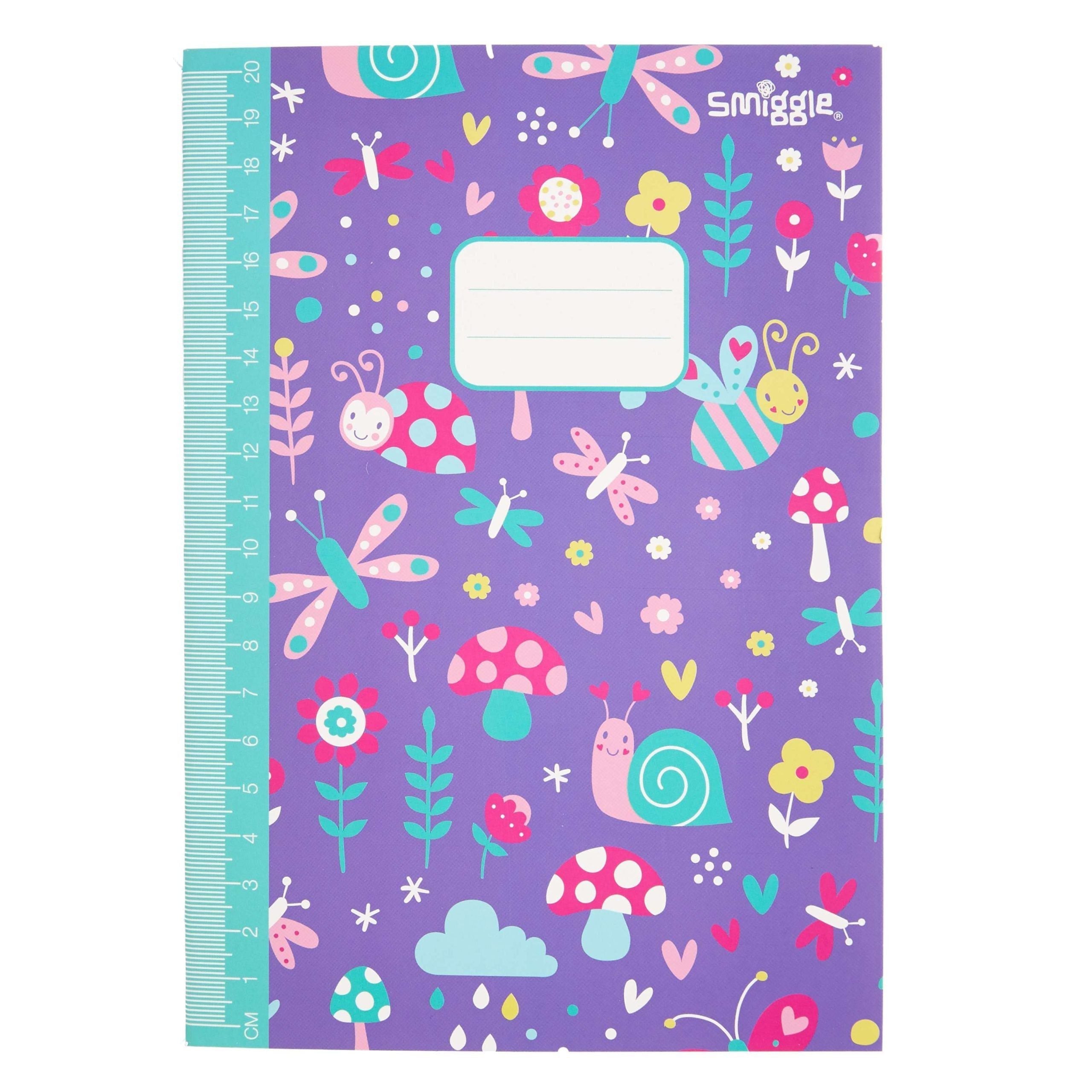 Smiggle – A5-Notizbuch mit Linealen und Linern