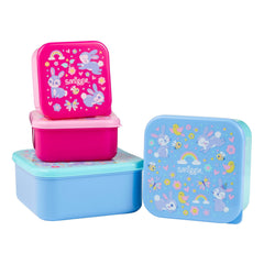 Smiggle - Animalia 4-in-1 Ess- und Aufbewahrungsboxen