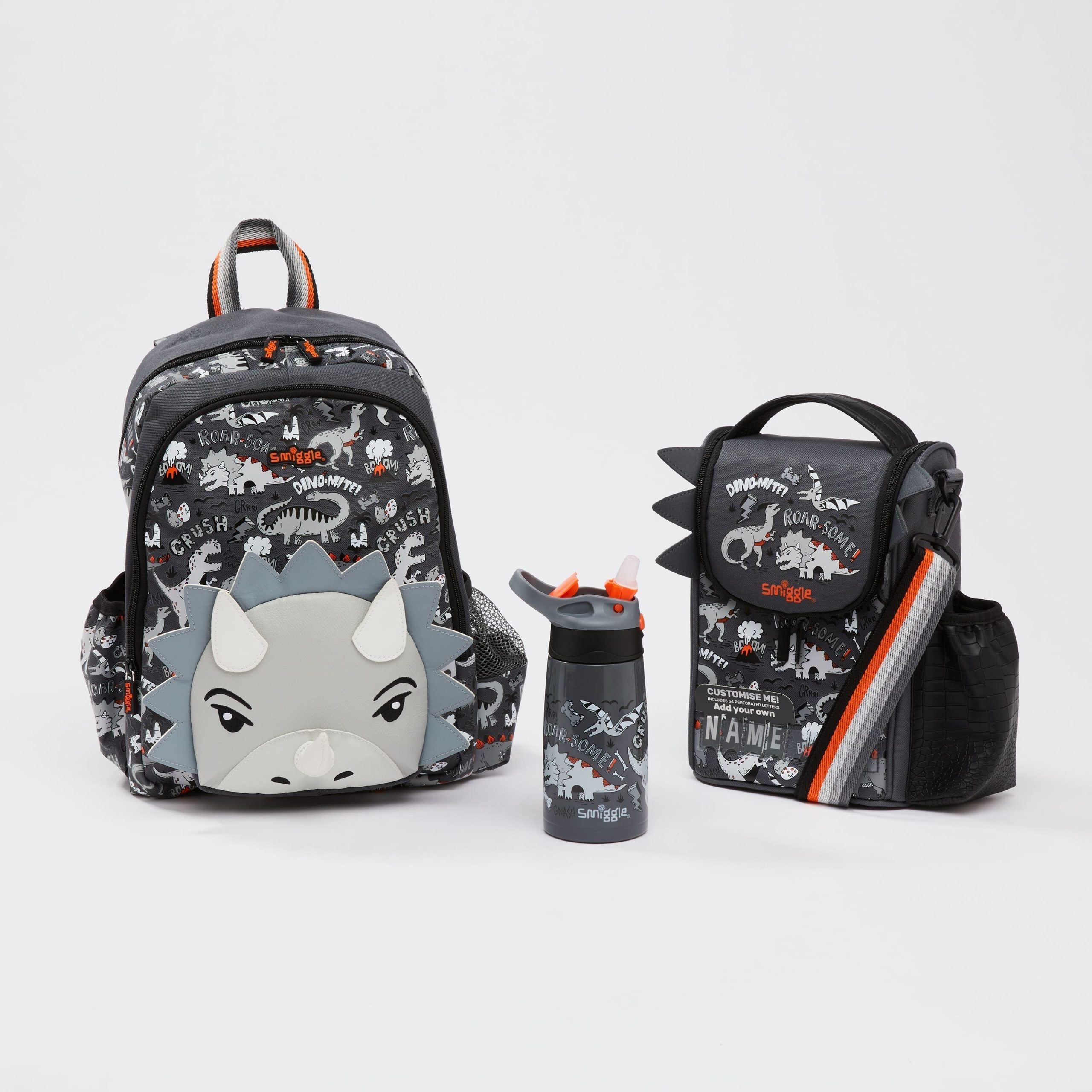 Smiggle - Animalia Junior Bag Wasserflaschen- und Lunchbox-Set