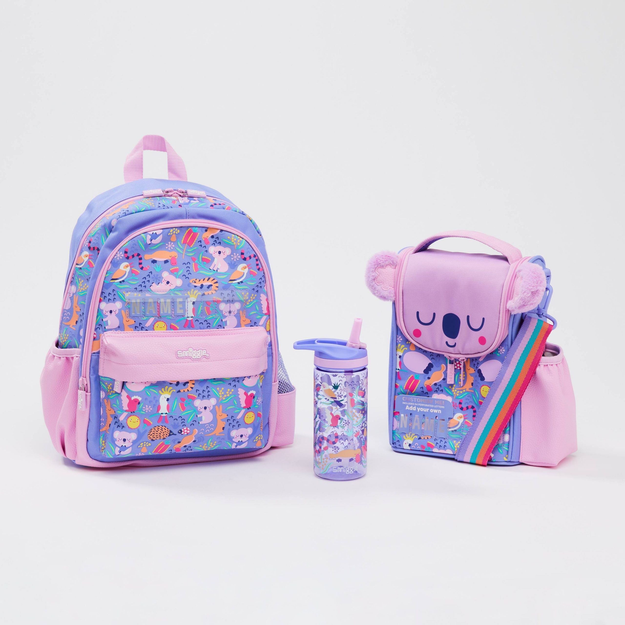 Smiggle - Animalia Junior Namenstaschen-Set