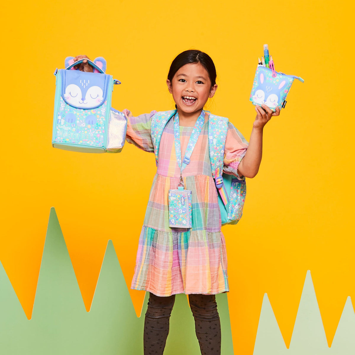 Smiggle – Animalia Junior Schulranzen und Komplettset