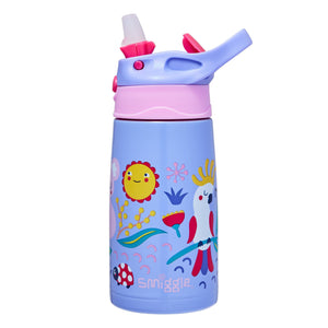 Smiggle – Animalia Junior Edelstahl-Flachmann, 400 ml