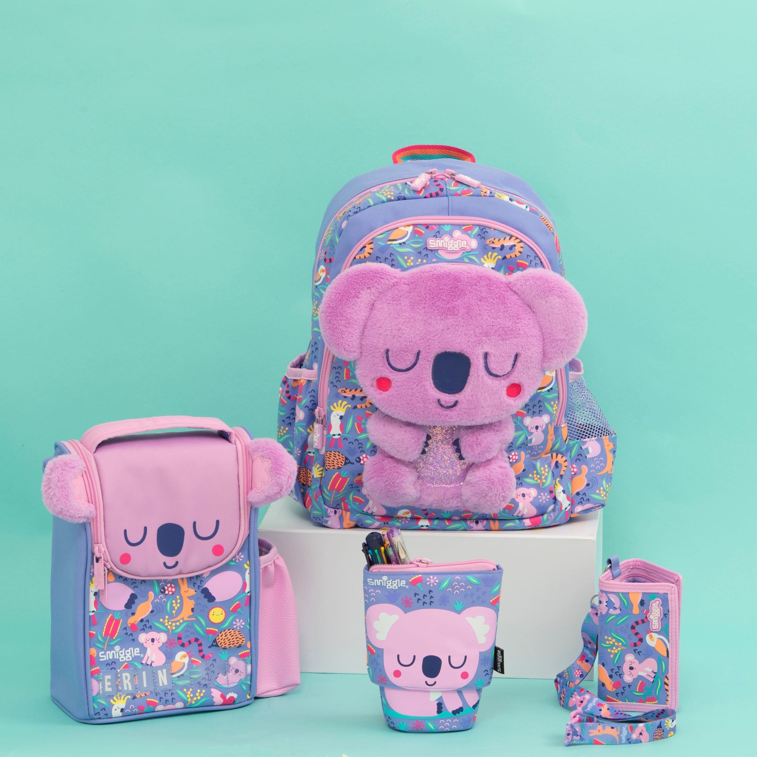 Smiggle – Animalia Federmäppchen und Ständer