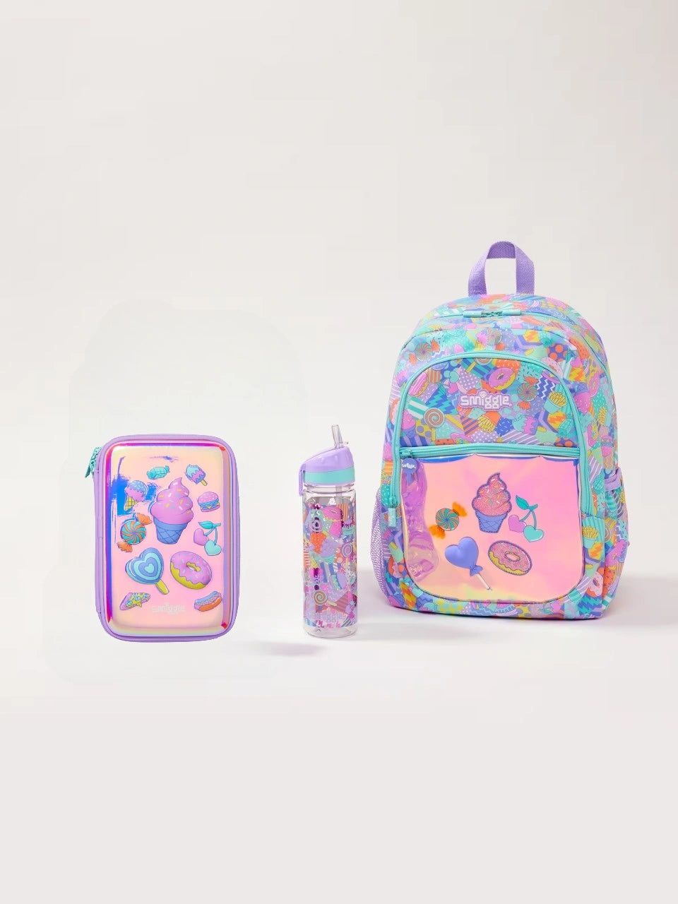 Smiggle - Away 3-teiliges Schulranzen-Set