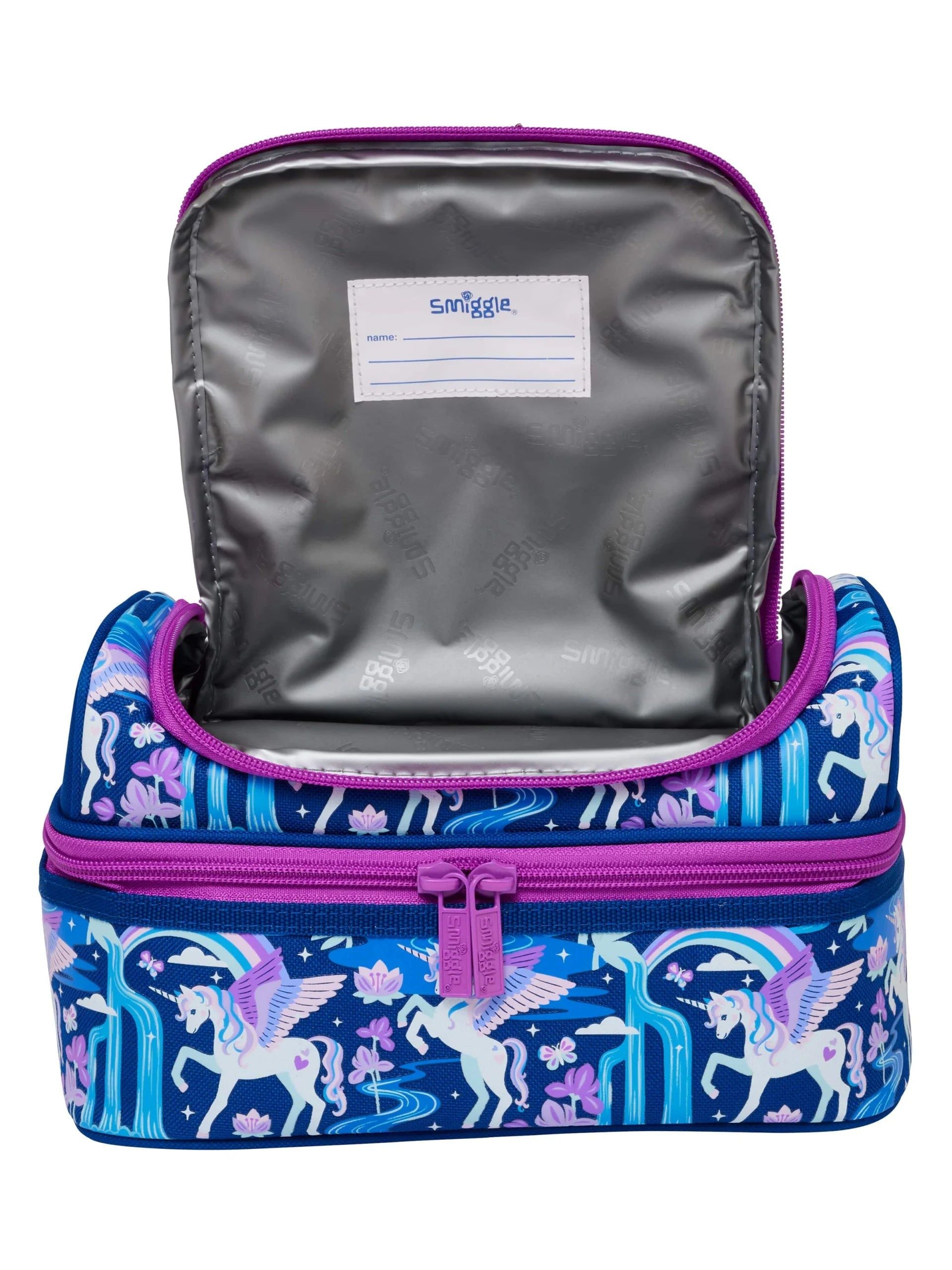 Smiggle - Away Doppellagige Lunchbox mit Kleiderbügel