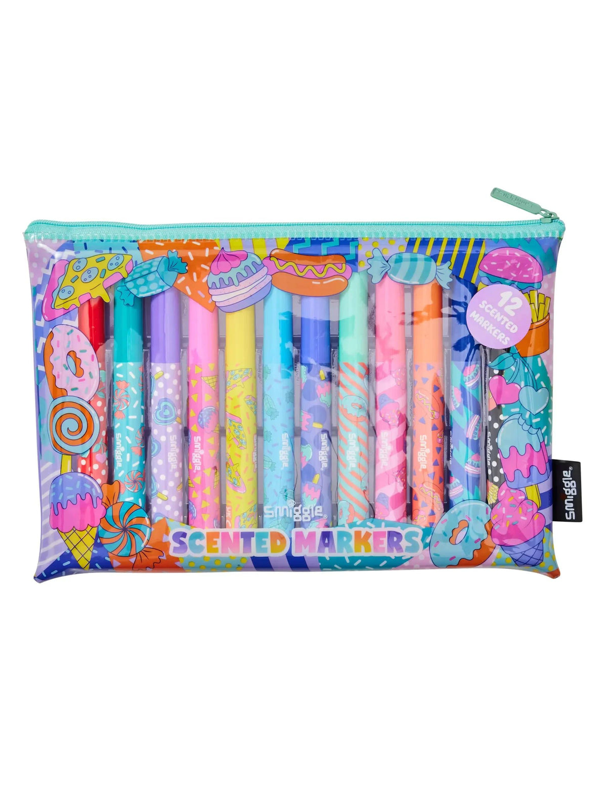 Smiggle – Away Duftendes 12er Textmarker- und Federmäppchen-Set