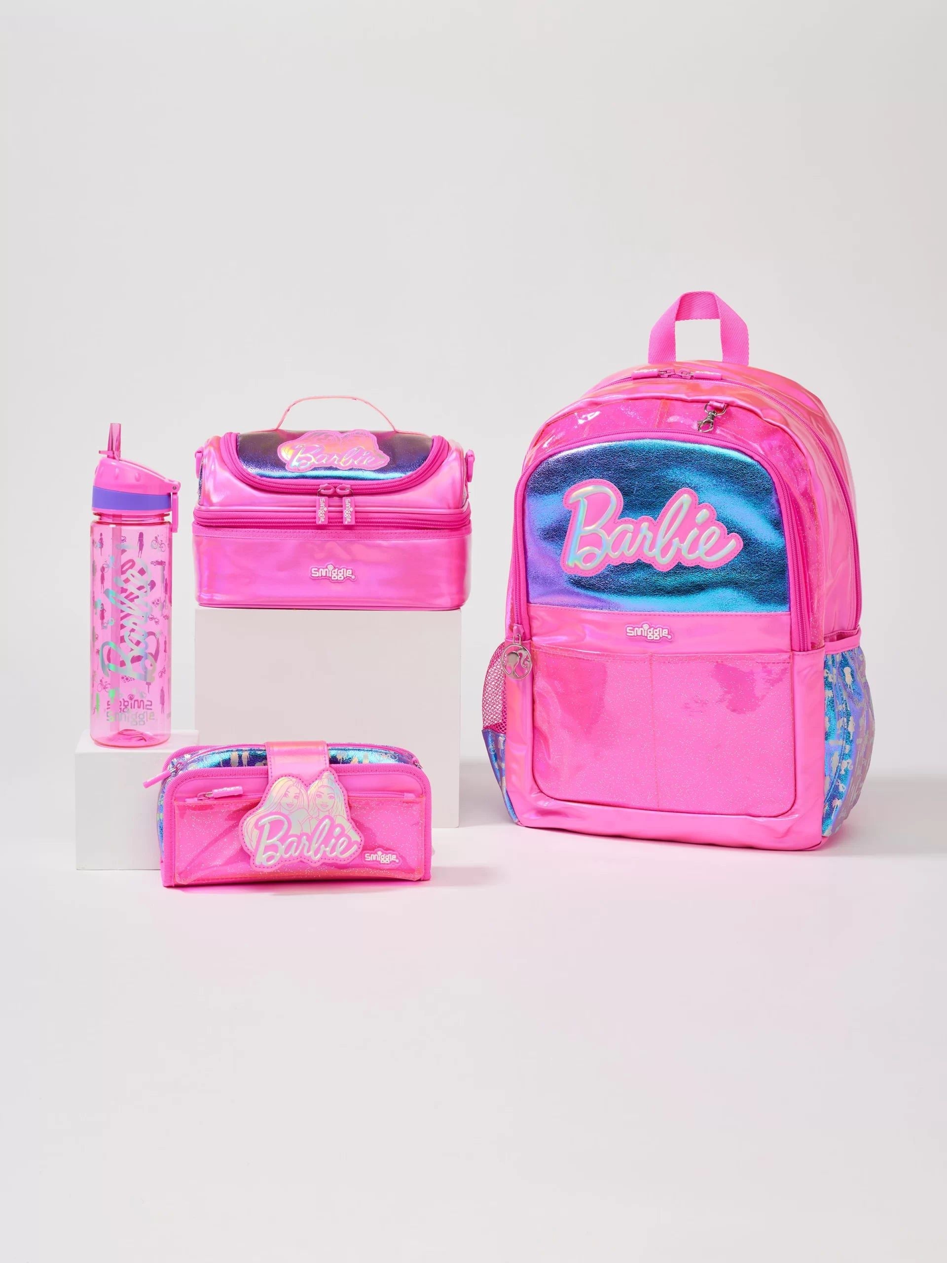 Smiggle - Barbie 4-teiliges Schulranzen-Set
