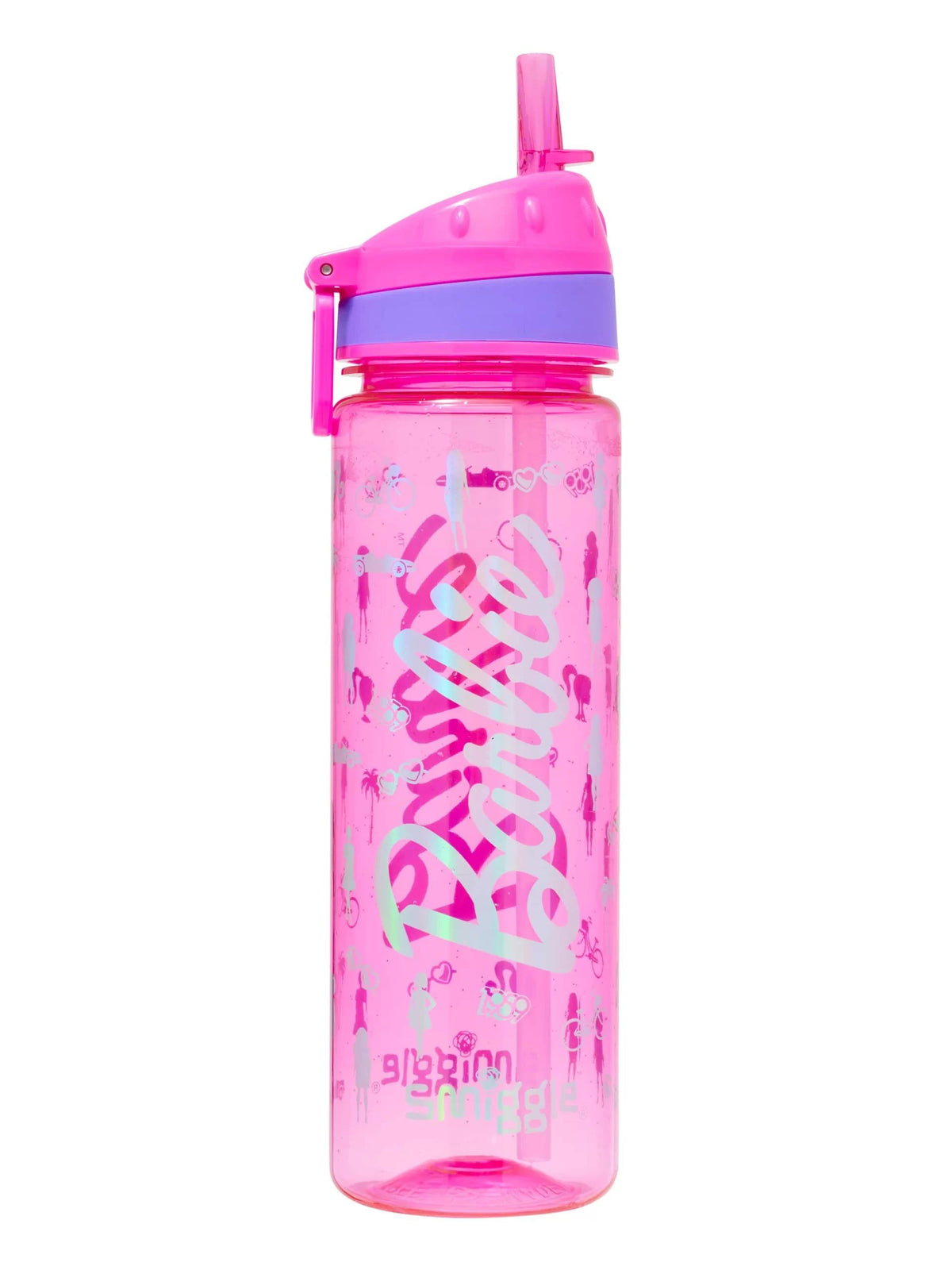 Smiggle - Barbie 650 ML BPA-freie Trinkflasche mit Strohhalm