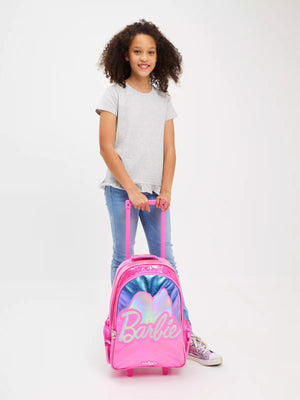 Smiggle - Barbie Trolley-Rucksack mit Licht und Rollen