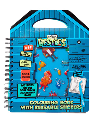 Smiggle - Besties Wiederverwendbares Sticker-Malbuch