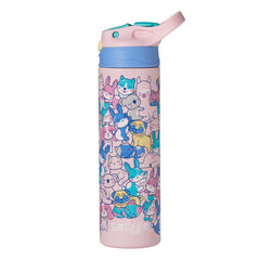 Smiggle – Better Togerher Edelstahl-Flasche mit 520 ml und Strohhalm