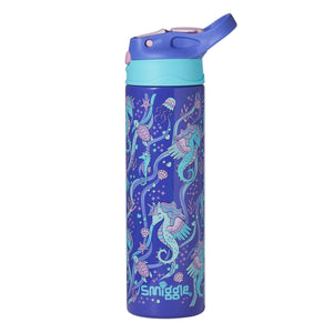 Smiggle – Better Togerher Edelstahl-Flasche mit 520 ml und Strohhalm